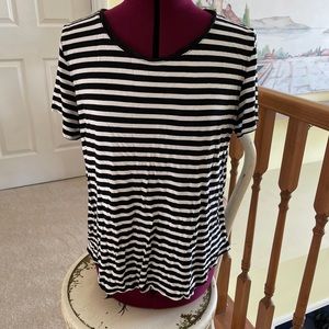 GAP striped luxe tee XL women